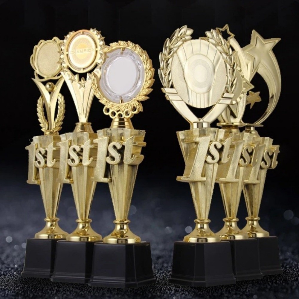 Creative Gold Award Cup Plastic First Place Prize Prize Cup Reward Ceremony Large Winner Cups For Team Sport Competition