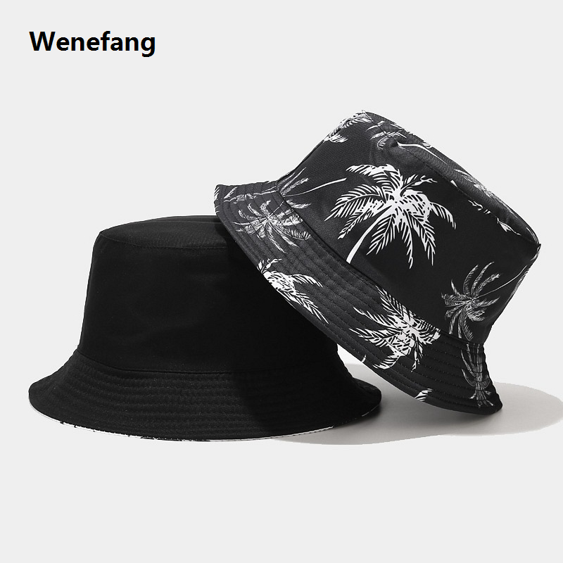 Wenefang 2024 Spring/Summer Suns-Protect Hat Bob Men’s Fashion Coco Print New style Bucket Hat Unisex Fisherman Hat Women’s Leisure Basin Cap