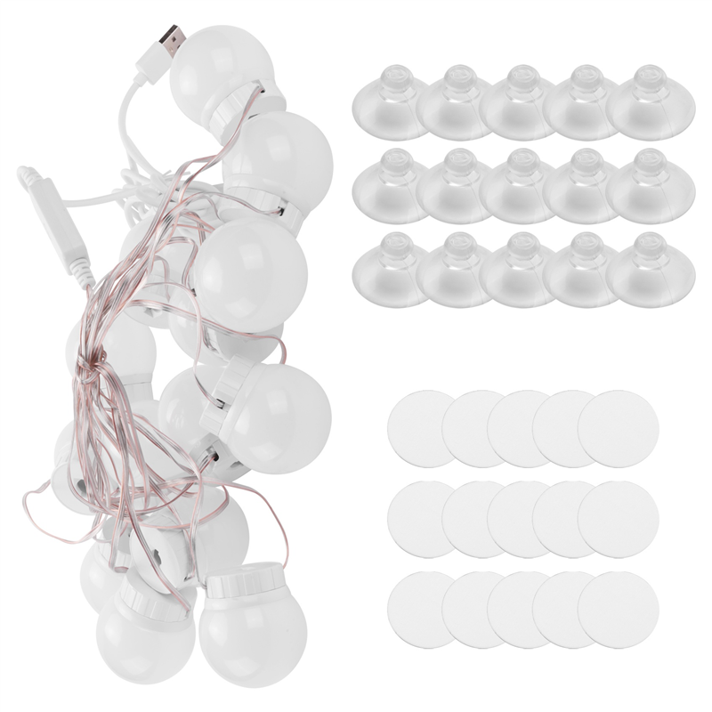 3 Modes Colors Makeup Mirror Light LED -Dimming 14 Bulbs