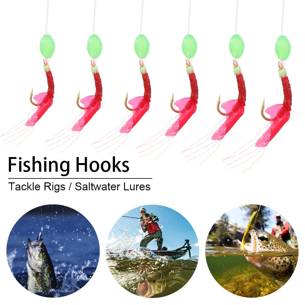 Luminous Saltwater Feather Hook Sea Bait Mackerel Pesca Fish Tackle Fishing Lures