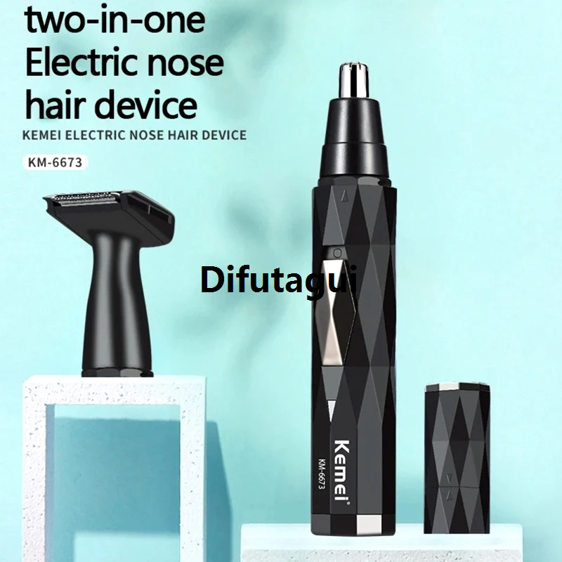 Difutagui New style 2In1 Electric Ear Nose Trimmer For Men's Shaver Rechargeable Fifty percent discount Hair Removal Eyebrow Trimer Safe Lasting Face Care Tool Kit
