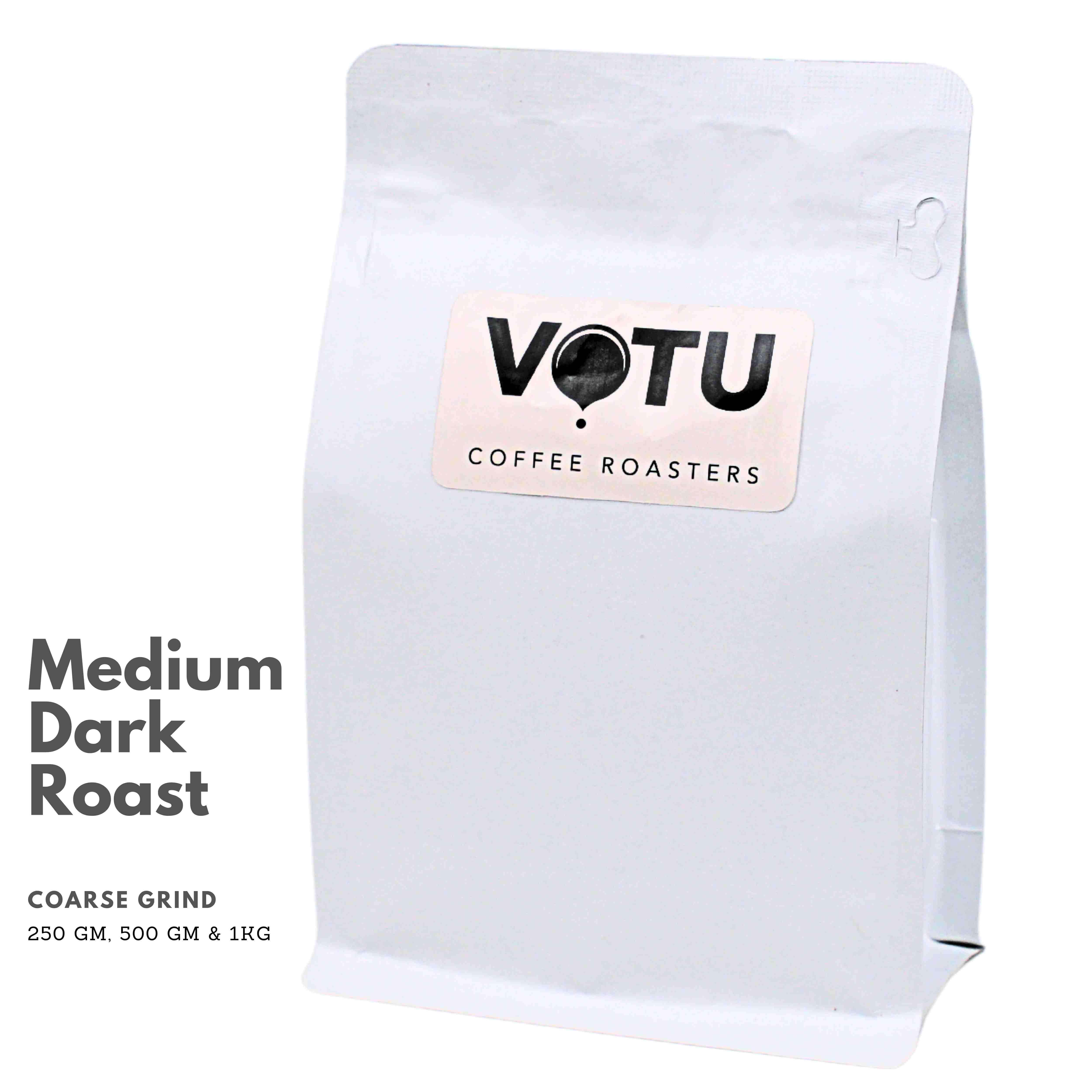 VOTU Coffee Grounds - Medium Dark Roast - Fine Grind