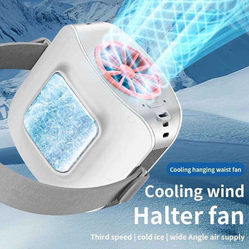 10000mAh Portable Waist Fan Plate Personal Fan, Hands-Free Wearable Mini Neck Body for Outdoor Construction Farm Work