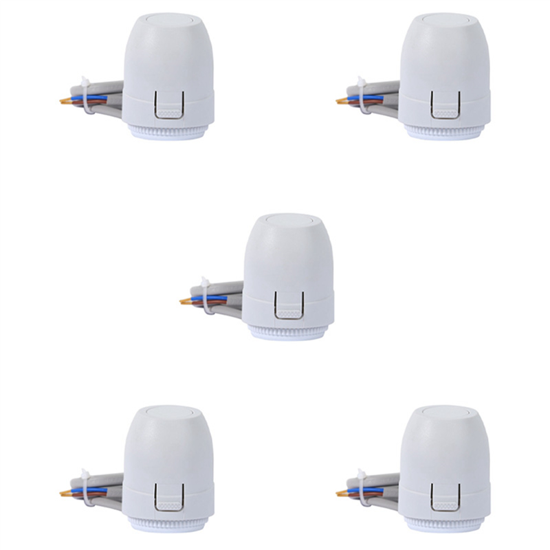 fasdaga 5X Floor Heating Valve NC AC 230V Electric Thermal Actuator Manifold for Underfloor Heating Thermostat