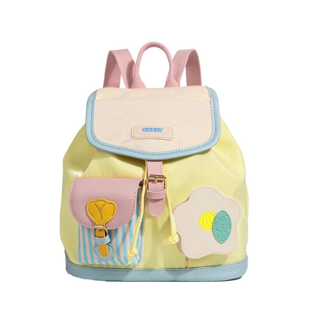New Large Capacity Backpack Mini Lightweight School Bag Portable with Drawstring Tote Bag for Women