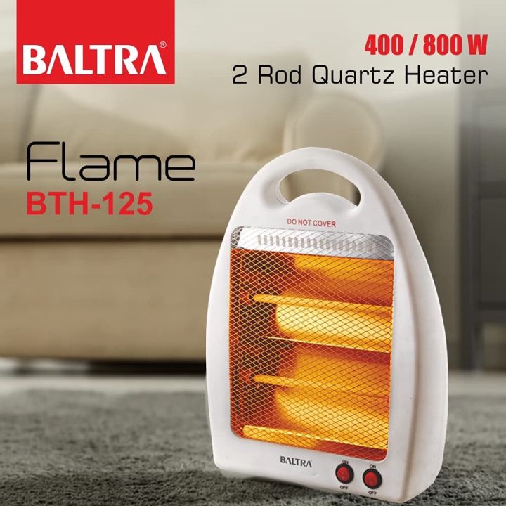 15 Months Warranty Baltra Bth 125 Flame Quartz Heater