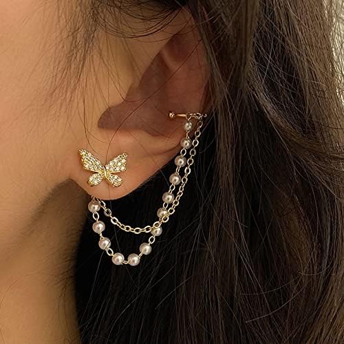 Elegant Korean Rhinestone Butterfly Earrings for Women & Girls - Cute Sparkling Stud Earrings | Minimalist Fashion Jewelry BY Choice Group
