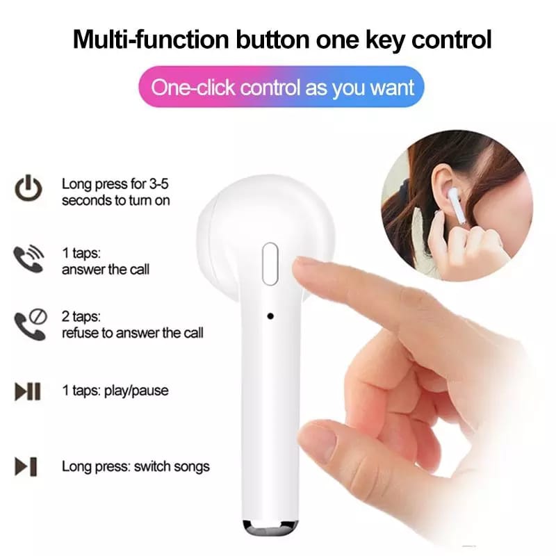 Vylon Mini Bluetooth Wireless Stereo Headset/Earphone/Handsfree/Headphone With Mic Universal Handsfree|||| For All Android Phones/Bluetooth Headset For All Mobiles/Special Blue Tooth Headset
