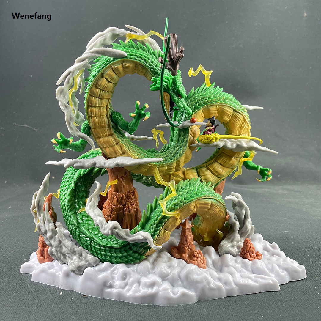 Wenefang Anime Dragon Ball Z Shenron Figure with kid goku Figurine 20.5CM 2025 PVC Action figures Shenlong DBZ Collectible Model Statue Toys