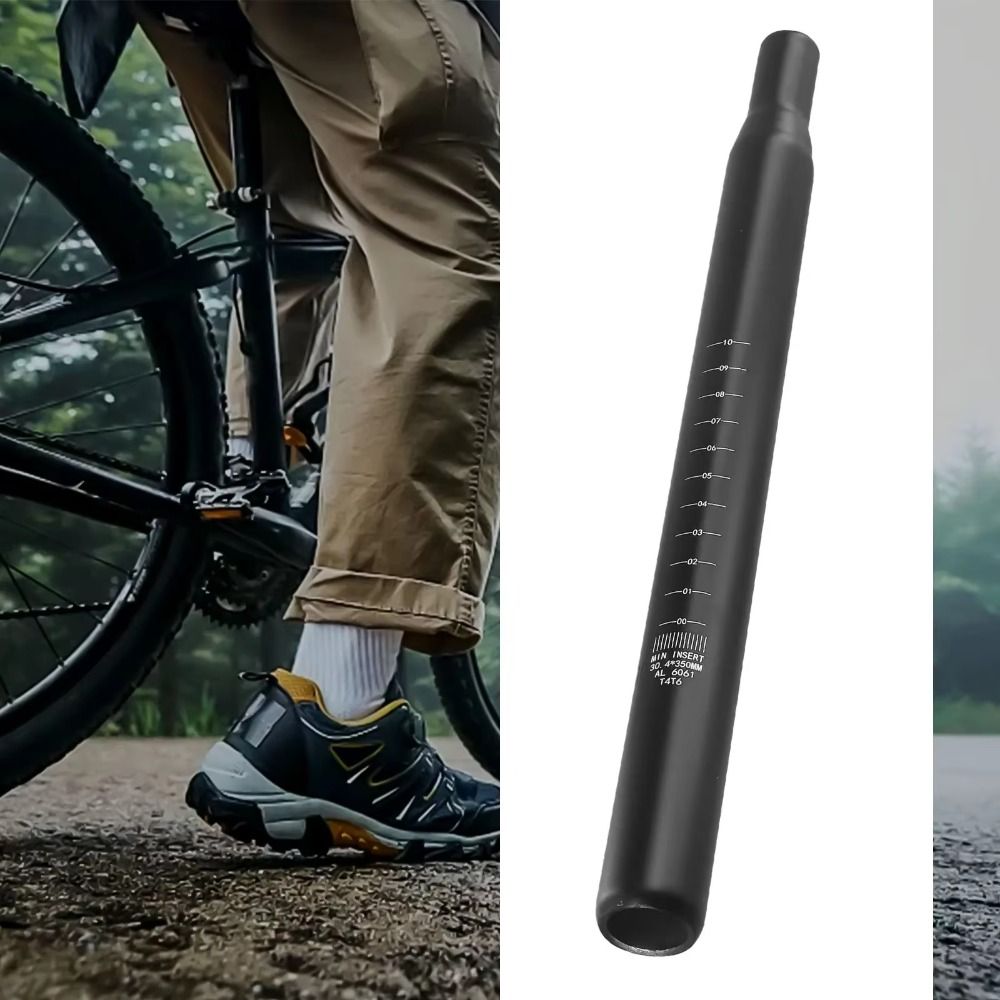 Pillars Aluminum Alloy Bicycle Seat Post 450mm Length Shrink Head Design Mountain Bike Seat Post Extended Seat Tube 350mm Length MTB Seat Tube Bicycle Accessories