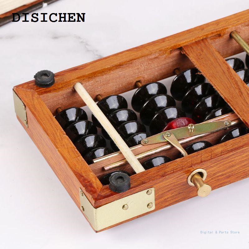 DISICHEN High Quality M17F 17 Digits Wooden Soroban Standard Abacus Chinese Calculator Counting Math Learni