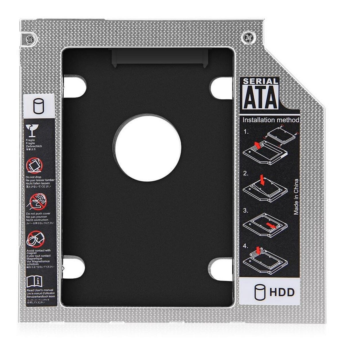 HDD Caddy SATA 9.5mm Second HDD Drive for SSD Upgrade
