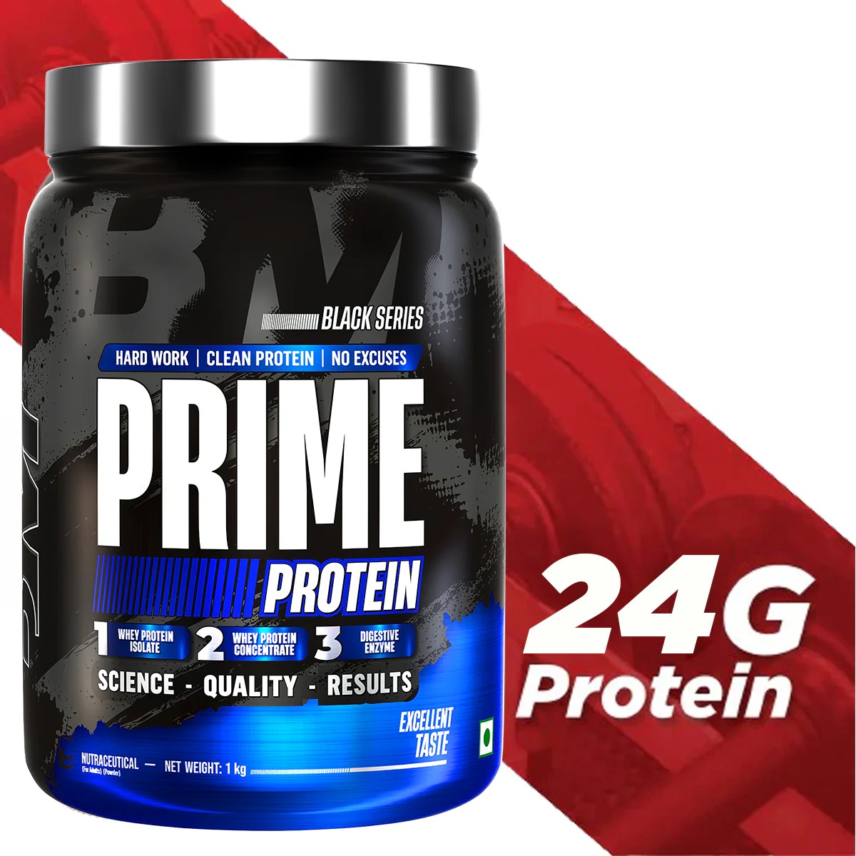 Bigmuscles Nutrition Gold Whey Protein 1Kg (37g Serving) For Boosts Strength With Faster Recovery & Lean Muscles Gains