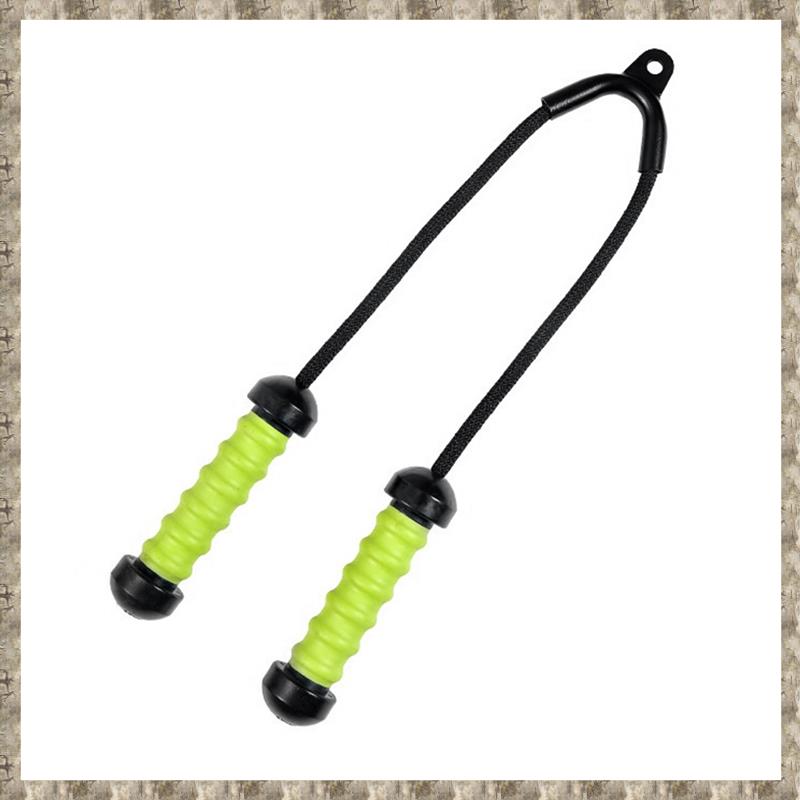 (GREH) Triceps Training Handle Fitness Chest Grip High Pull Down Hand Grips Equipment Accessories for Gym Workout Green
