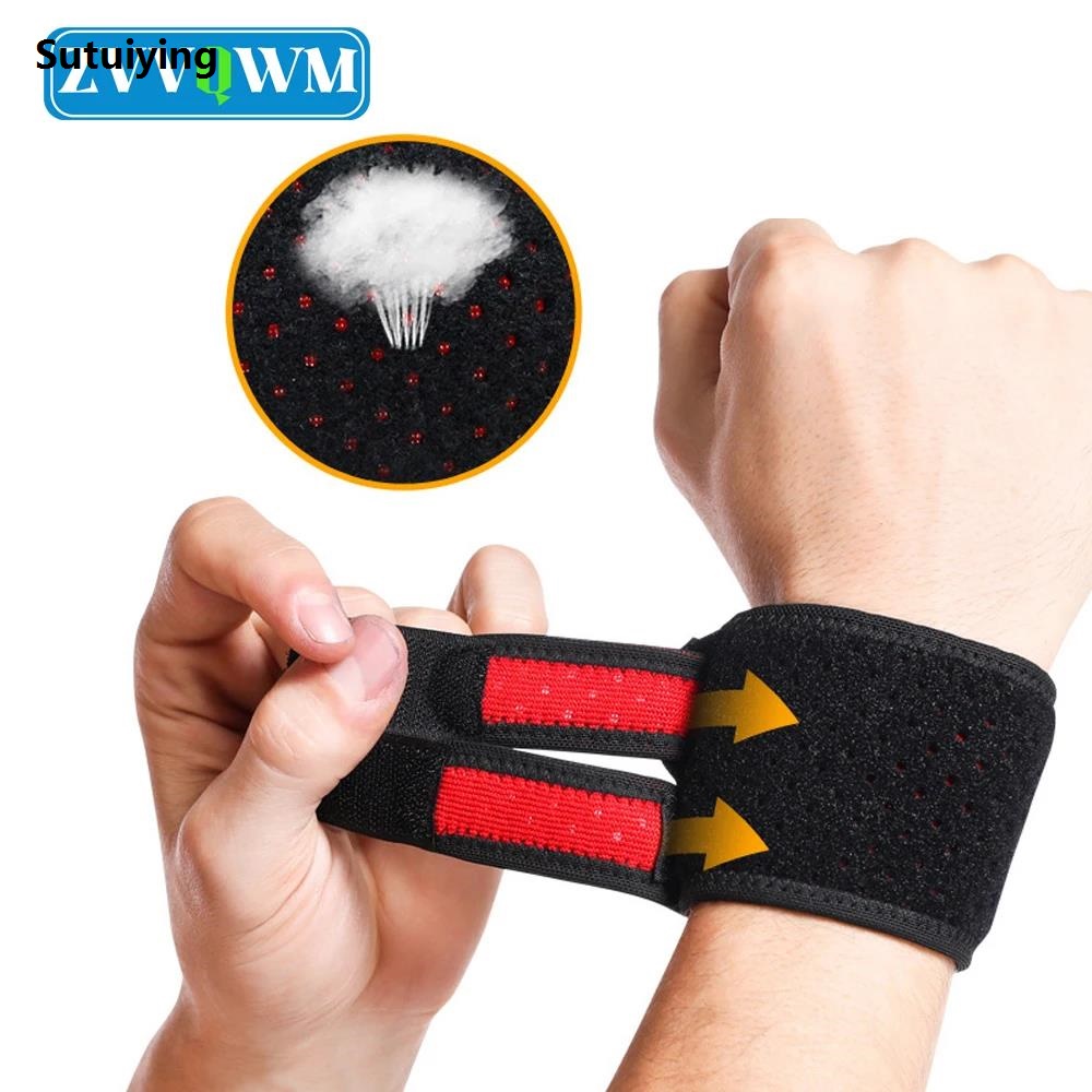 Sutuiying 1Pcs Elastic Wrist Compression Wrap Working Out Women Men TFCC Tear Luxury Wrist Brace Sports Wrist Protection Band Gym Weightlifting