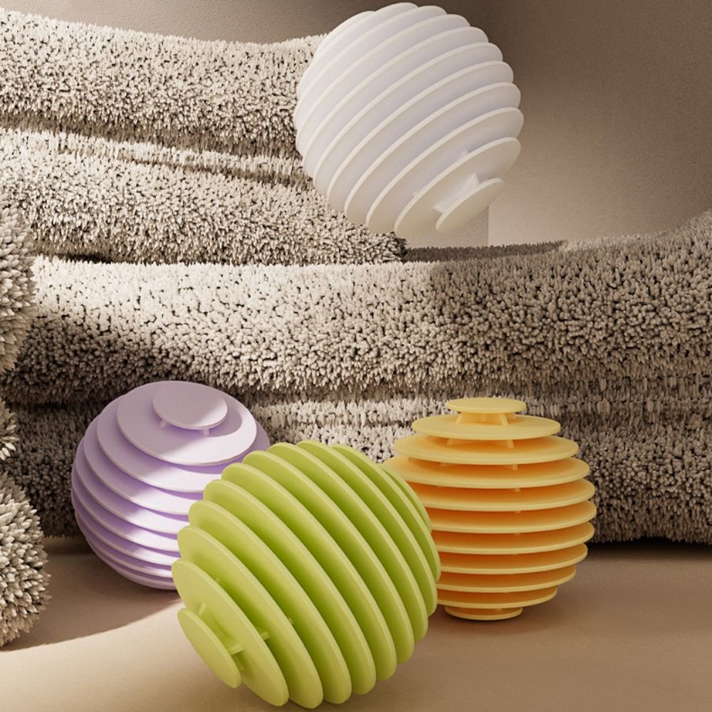 3Pcs Soft Reusable Silicone Magic Laundry Balls Cleaner Tool Clothes Hair Cleaning Tool Pet Hair Remover Silicone Washing Machine Hair Catcher