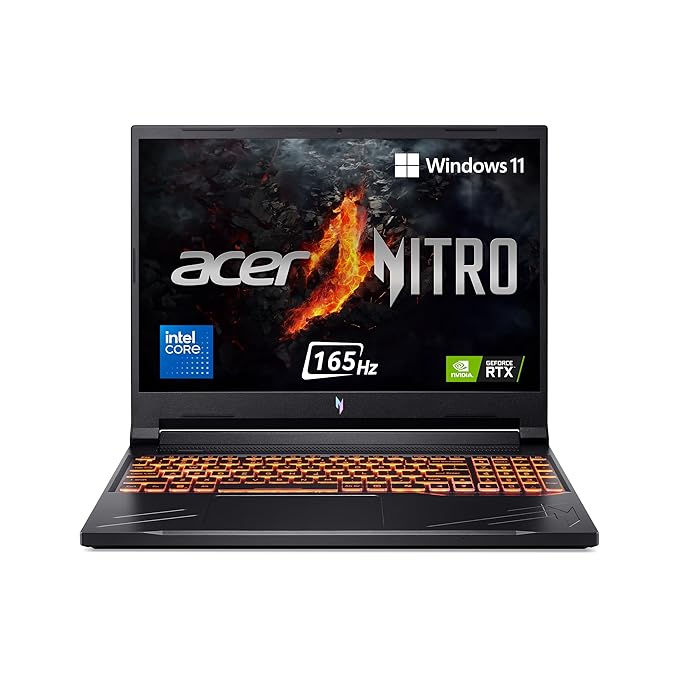 Acer Nitro V16 AMD Ryzen 5 240 | 16GB RAM |512GB SSD |16″ FHD 180Hz | Backlit Keyboard | RTX 5050 8GB | Win11 |1 Years Warranty