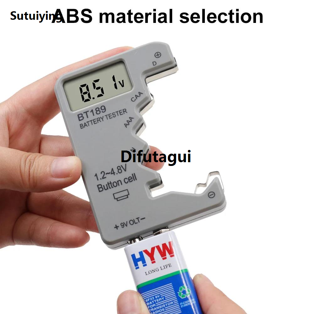 Difutagui Digital Battery Tester LCD Display AA/AAA/9V/1.5V Button Cell Fifty percent Sales promotion discount Battery Capacity Check Detector Capacitance Diagnostic Tool