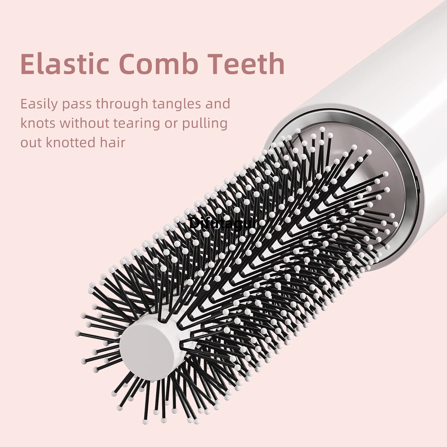 Difutagui Traveler Scalp, Curly Hair Round 1 Piece Hairbrush Portable Comb Hot Selling for Detachable Head Massage Hairbrush with Hairdressing Tool