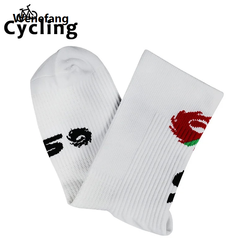 Wenefang hombre cycling socks calcetines ciclismo Professional road men women breathable outdoor sports racing cycling socks
