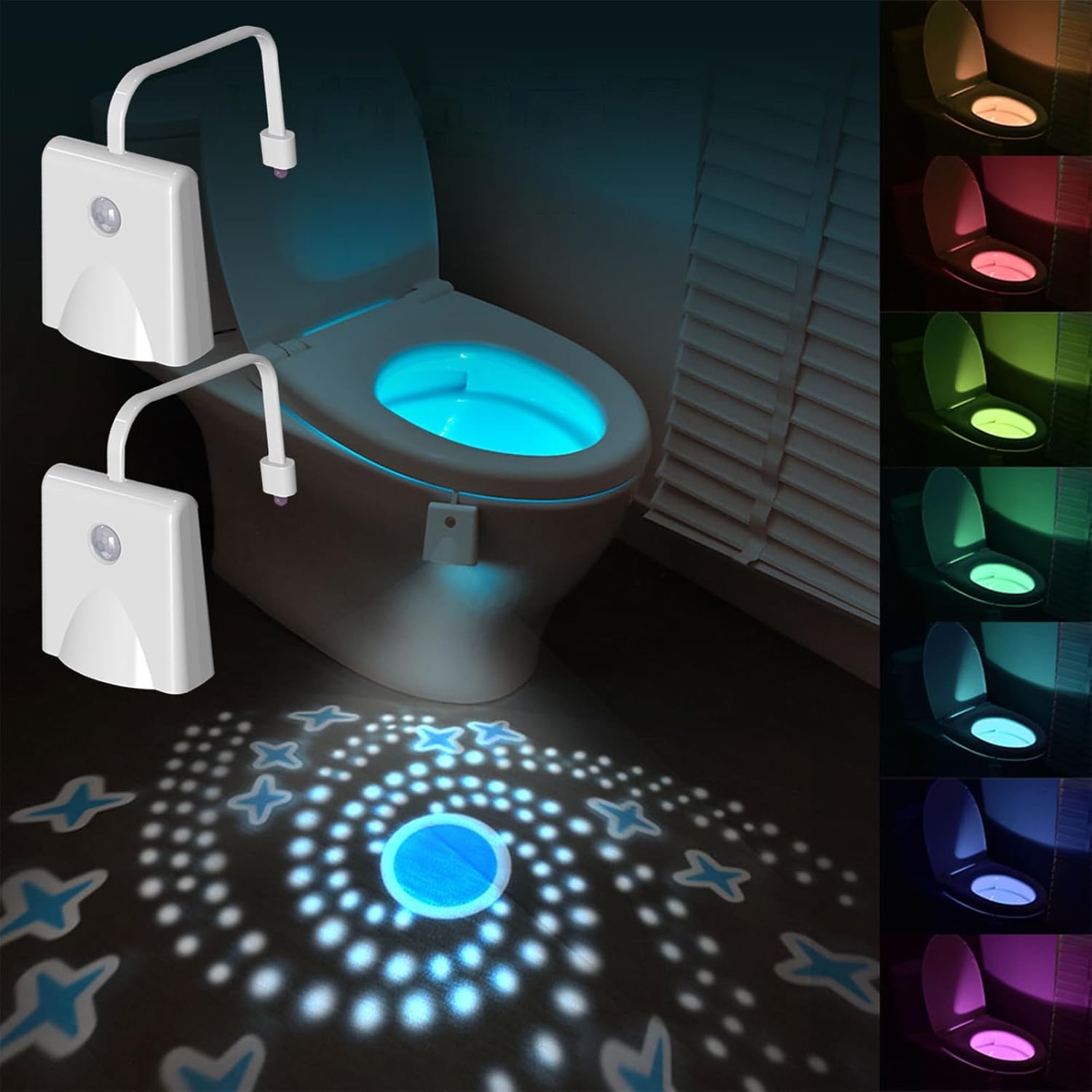 Commord Sensor Light - Motion-Activated LED Night Light, Energy-Efficient, Battery & USB Powered, Auto On/Off for Hallway, Closet, Staircase & Bedroom