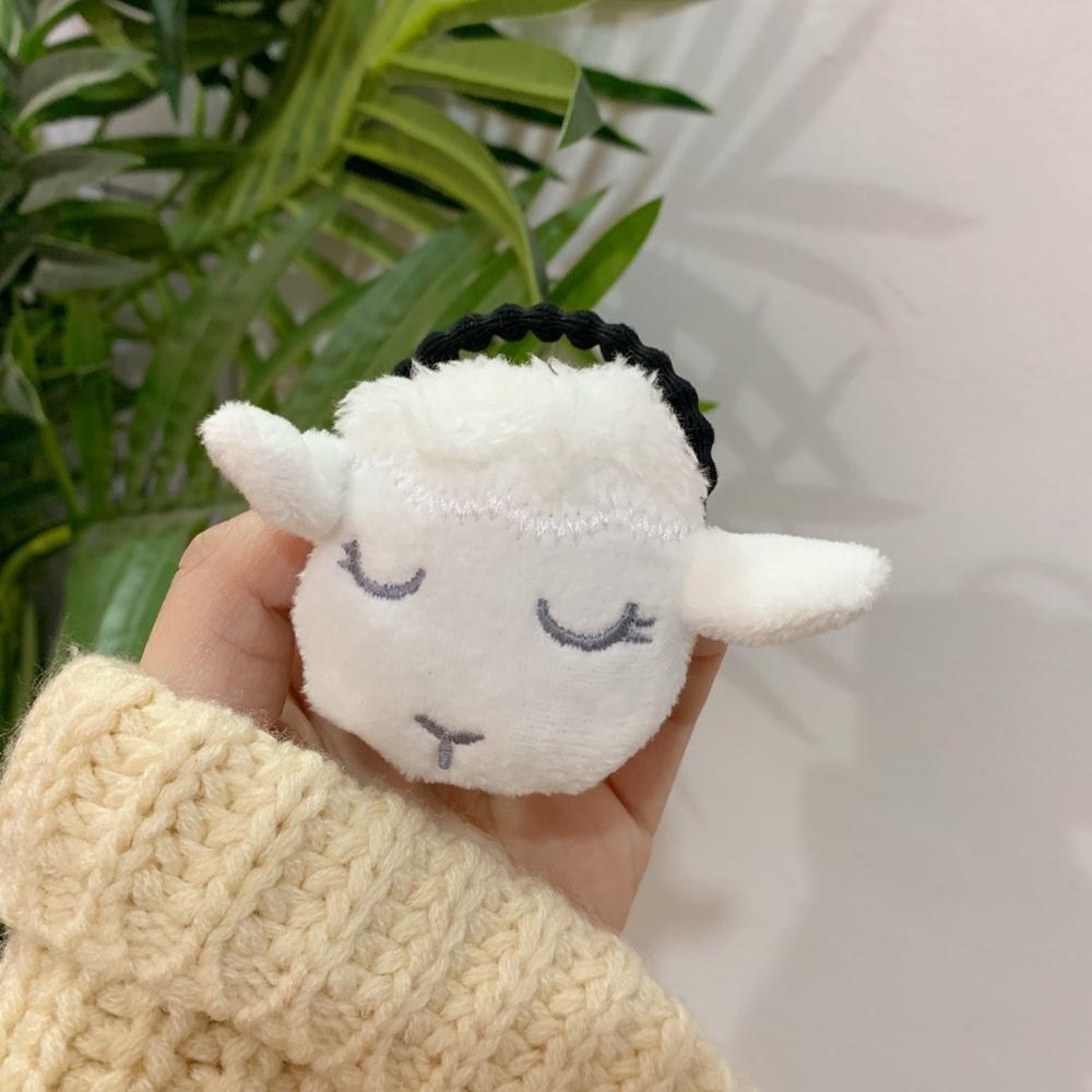 【Hongtai Store】Korean soft cute white sheep pin cartoon plush 3D animal doll bag Clothes brooch for wo girl brooch gifts