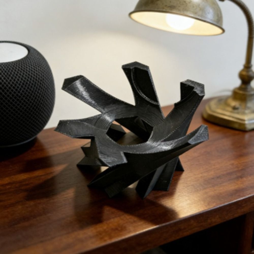 New 3D Printed Desk Support Stand Black White Plastic Small Ornaments Durable Table Models for Home Decoration