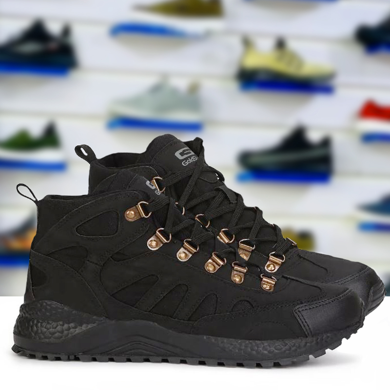 Goldstar Shoes For Men G10 401 Black Goldstar Trekking Boot