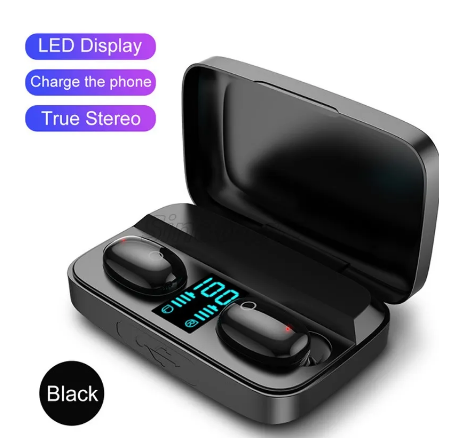 A10S TWS bluetooth V5.0 Touch Wireless Earbuds Sport Waterproof LED Power display with Mic