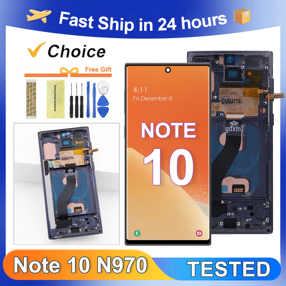 HOT For Samsung Note 10 Tested For Note10 N970F N970U N970W N970N LCD Display Touch Screen Digitizer Assembly Replacement