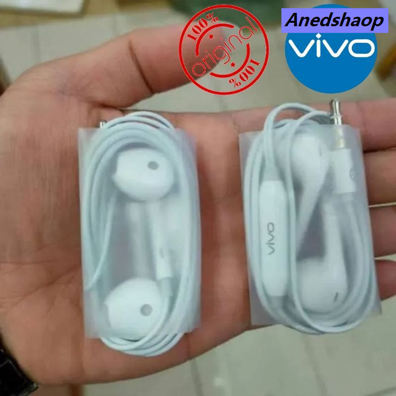 NEW Anedshaop VIVO ORIGINAL QUALITY VIVO Y77 Y76 T1 T1X Y01S Y12S Y11 Y15 Y16 Y19 Y20 Y23 Y30 Y23 Y31 Y33S Y76 V11 V15 V17 V19 V20 3.5MM Profesional Earphone Super Bass In Ear Headphone With Mic 3.5mm Plug Earbuds For Oppo Realme Samsung Redmi Honor Fon T