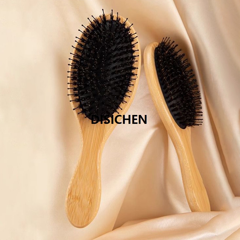 DISICHEN Soft Bristle Hair Brush Women Combs for Hair Wood HairBrush Detangle Straightener Brush Hair Comb Barber Accessories Luxury