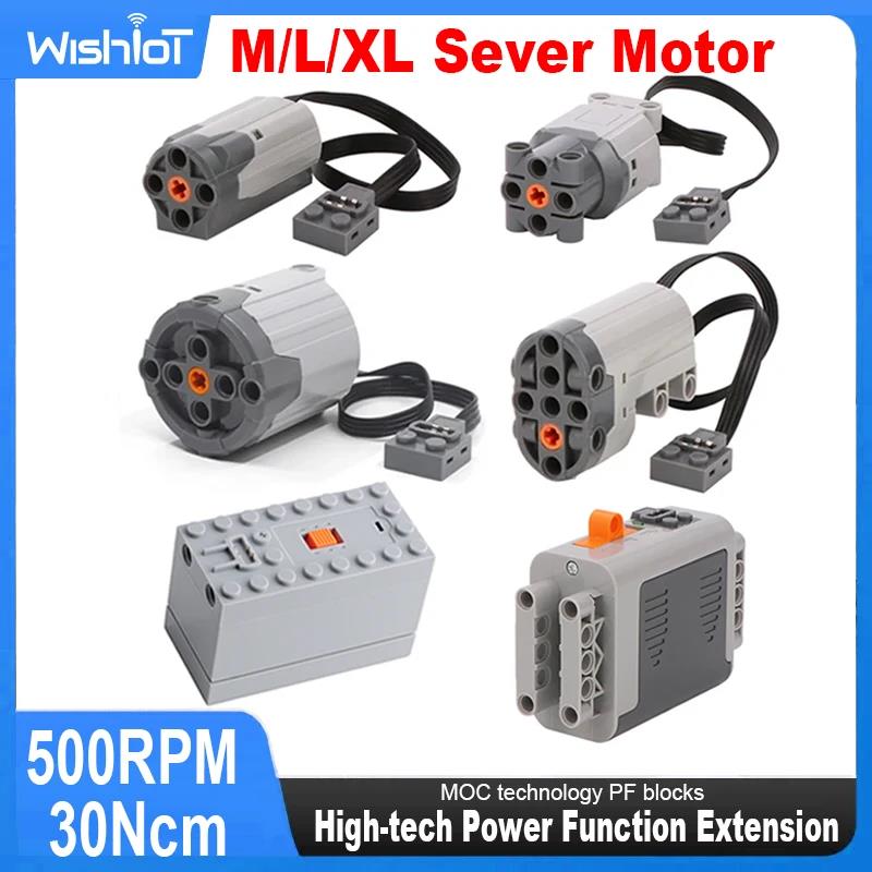 Brand new MOC Power Functions Servo M L XL Motor 8883 88003 8882 88004 AA AAA Battery Box 8881 88000 Technical Parts Building Blocks Brick