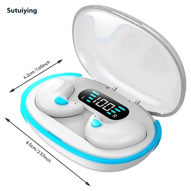 Sutuiying X55 Sleeping Earbuds Wireless Mini Headphones For Work TWS Bluetooth Luxury Earphone Stereo Hidden Headsets With Mic HD Call Waterproof TAOPA