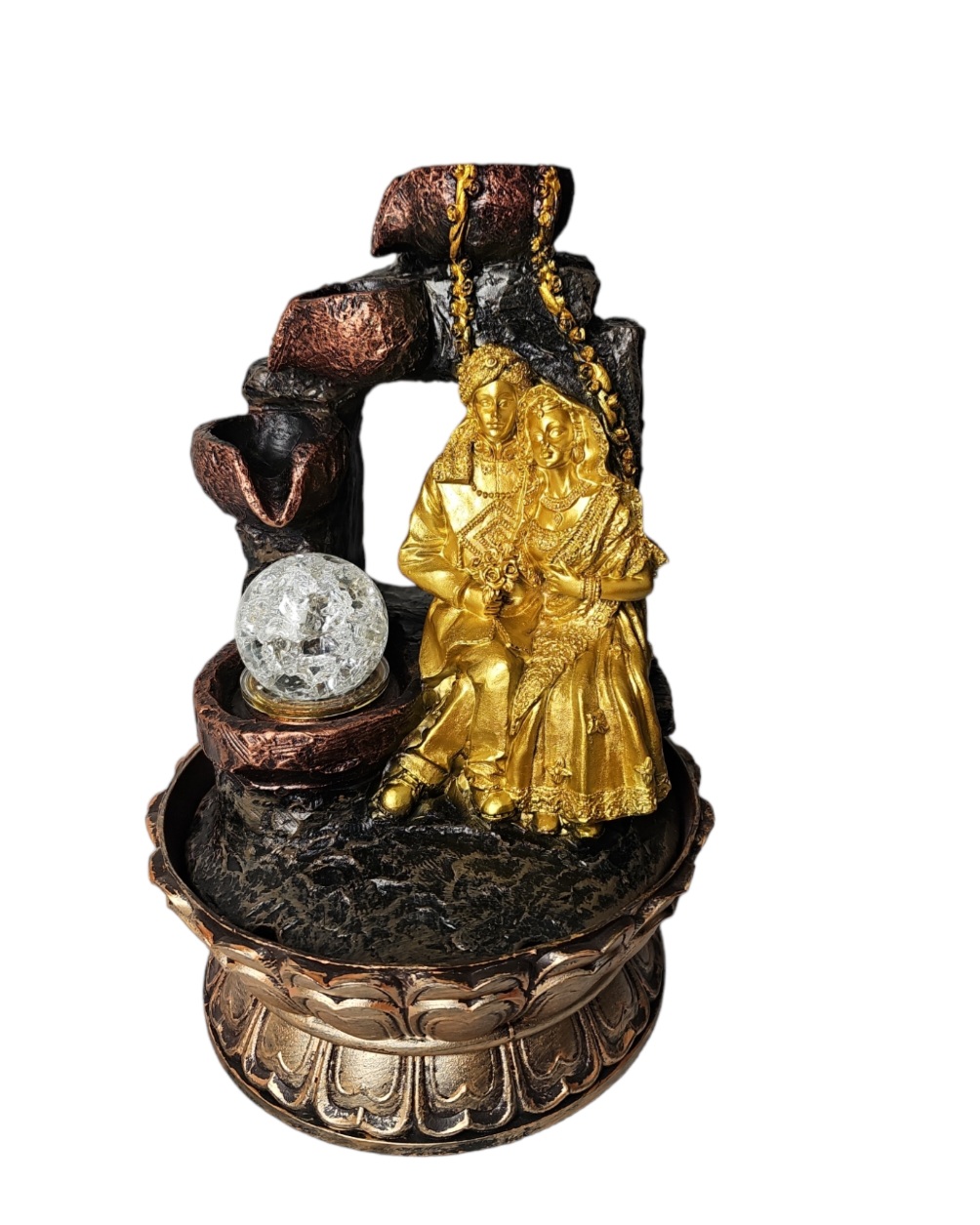 Dula Dulahi Bibah LED Water Fountain Showpiece - Home Decor & Gift Item - Oju store
