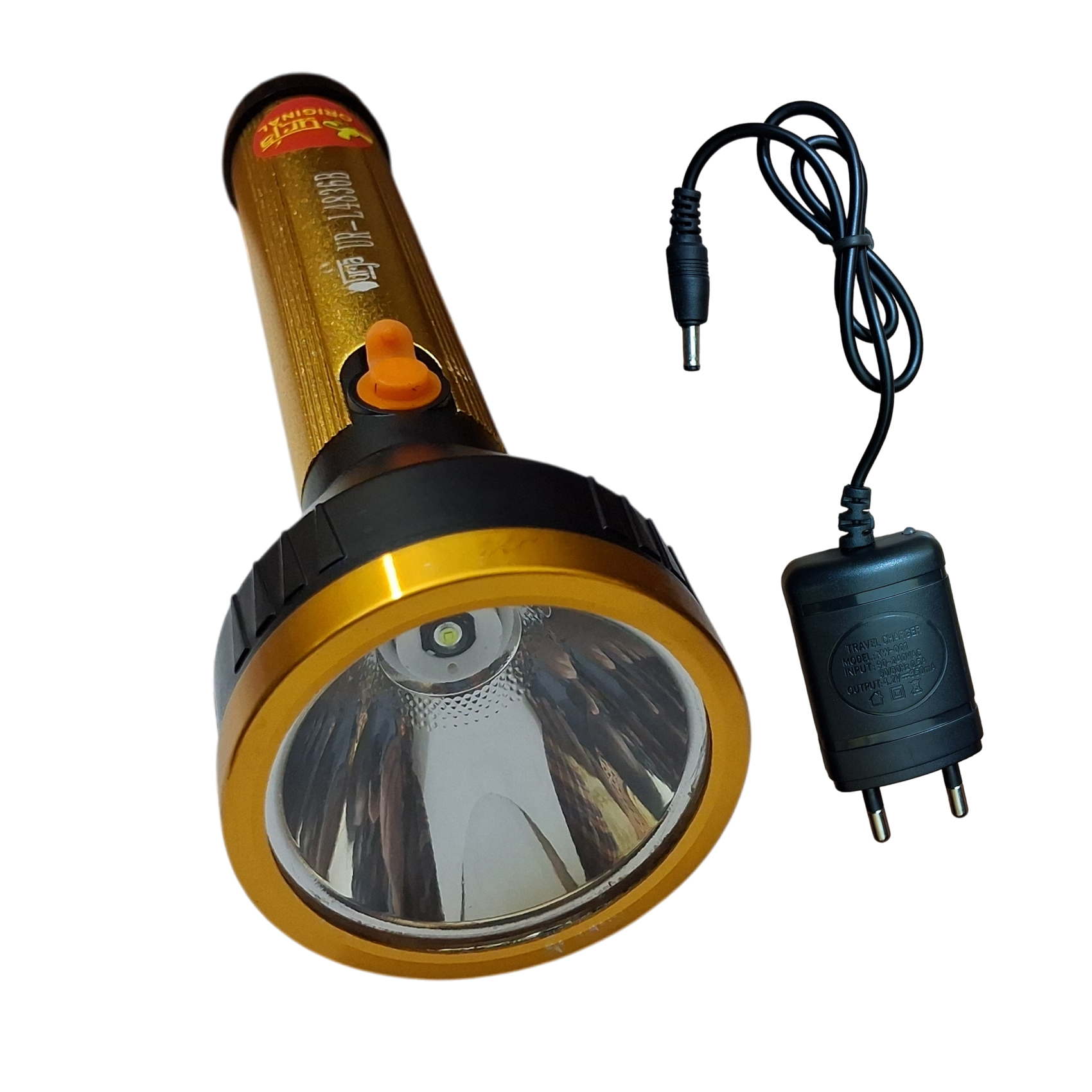 Urja UR-L4836B 3W LED Rechargeable Torch/ Flashlights - Dual Light Modes, Long Battery Life, Compact & Durable for Home, Outdoor, Emergency Use
