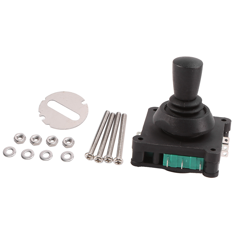JINMY 2X Joystick Switch AC 240V 5A 4NO 4NC Momentary 2.5mm Fixing Thread Joystick Switch
