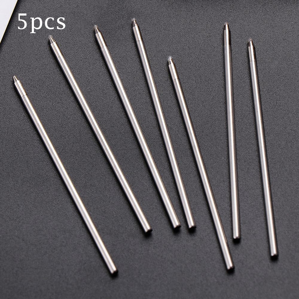 5PCS/Lot School Stationery Replacement Writing Supplies Ballpoint Pen Black Blue Red Medium Nib Core Replace Refill Diamond Pen Refills