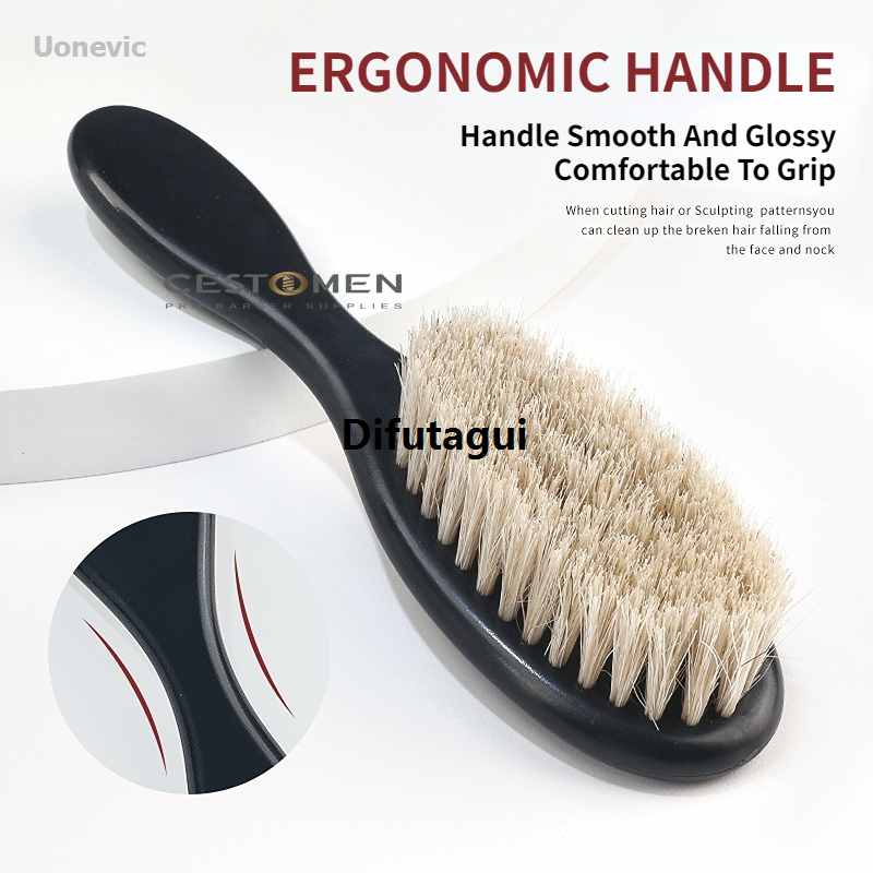 Difutagui The new professional barber shaving brush for cleaning facial hair, designed High Quality Hot Selling to remove dust from the neck and face, made with goat hair.