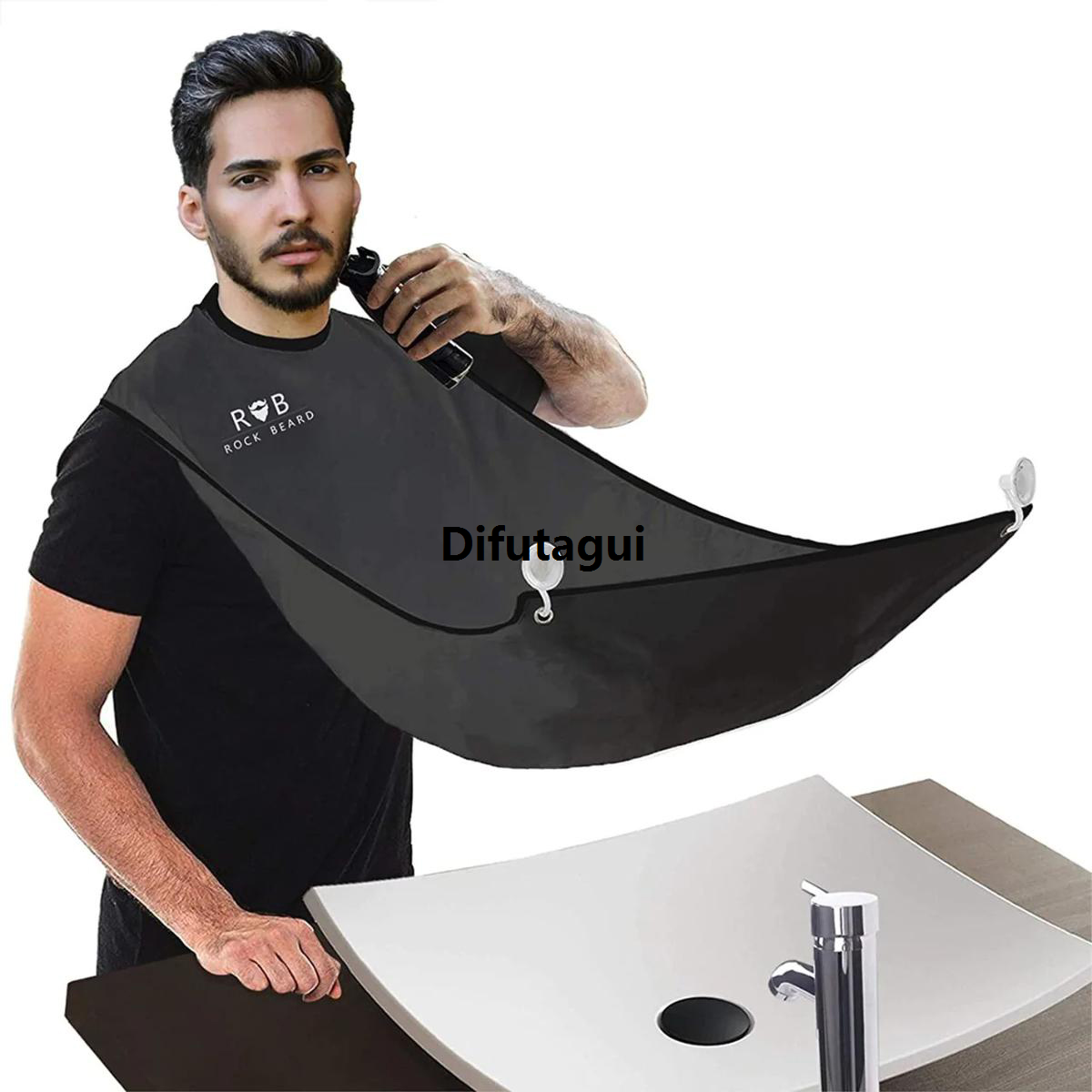 Difutagui New style 1pcs Male Beard Apron Profesional Shaving Aprons-white