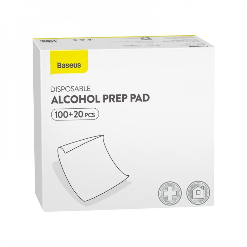 Baseus Disposable Alcohol Prep Pad 100+20 PCS