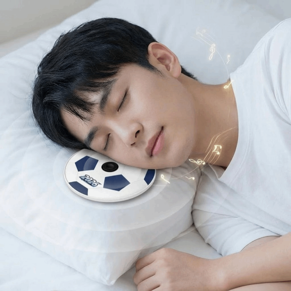 Multifunctional Football Pattern Under Pillow Bluetooth Speaker Ultra-Thin Hi-Fi Sound Quality Sound Machine Bluetooth 5.4 Soccer Ball Bedroom Pillow Speaker Home Use