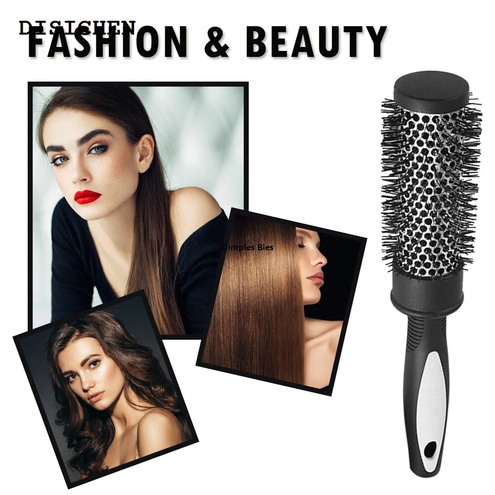 DISICHEN 2025 New Home DIY accessories, curly hair, hair comb, round barrel, high temperature resistant styling hairbrush, iron, anti-static, drying, barber