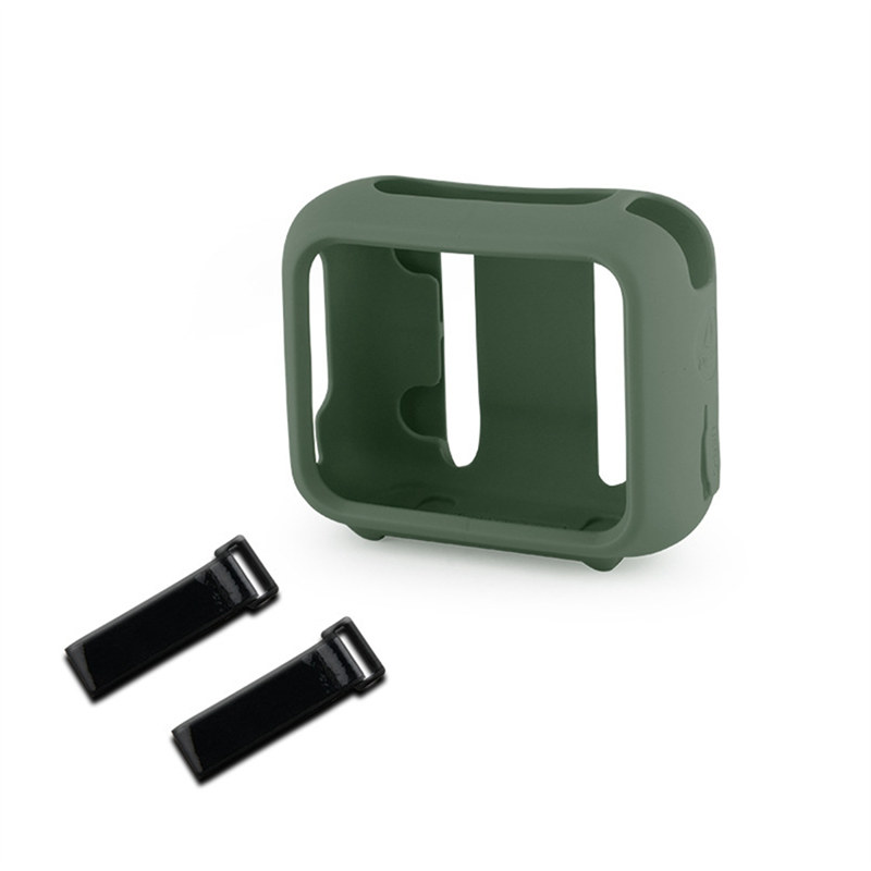 JAERBEE Portable Silicone Case for Go 4 Protective Cover, Travel Carrying Pouch with Speaker Mount Strap Green