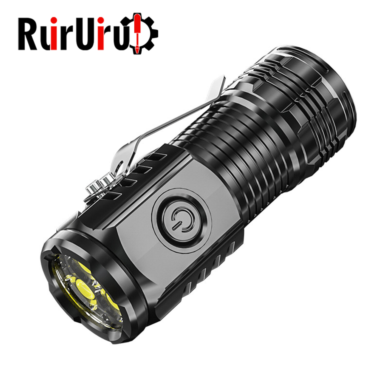 High Lumens Ultra-Bright LED Flashlight Waterproof Compact Size Portable Rechargeable Emergency Torchlight Camping Gear