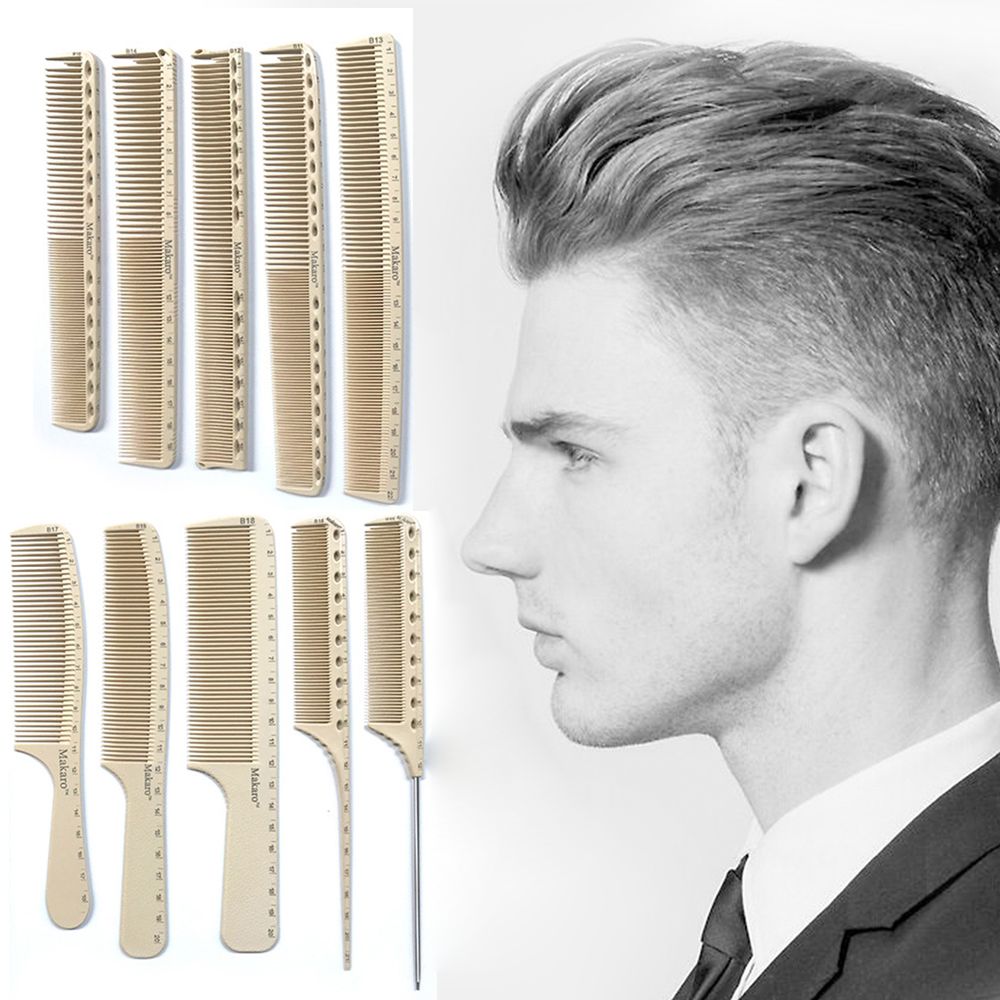 Men Women Ruler Comb Salon Plastic Styling Combs Laser Barber Comb Clear Scale