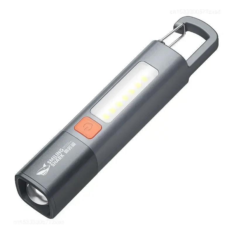 Original Xiaomi Outdoor Flashlight Portable Strong Light Variable Focus with Floodlight Side Lights Mini Flashlight Lamp High Brightness