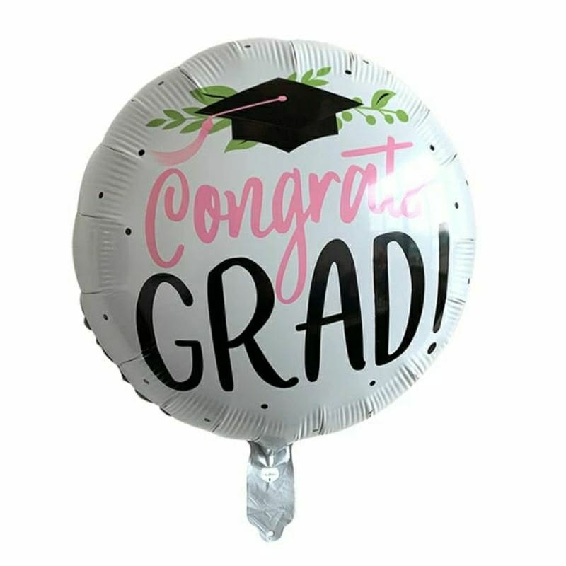 Wish Party Studio Congrats Grad Round Foil Balloon