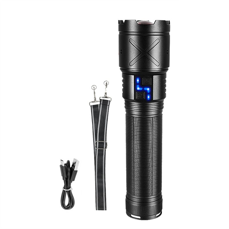 Super Bright LED Flashlight Rechargeable Zoom Torch Long Range Camping Fishing Work Lantern
