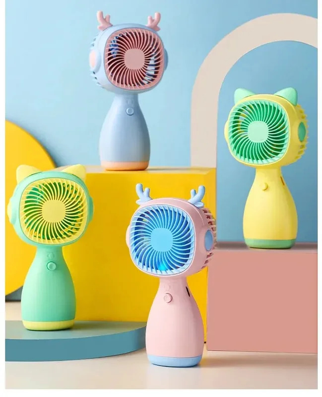 1pc Mini Portable Fan Handheld Electric Fan for Home Outdoor Travel Camping Air Cooler Handheld Small Pocket Fan